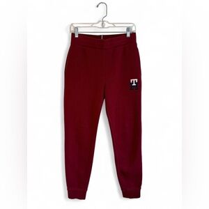 Tommy Hilfiger Jogger Sweatpants | Burgundy | Women’s XS | Pockets Drawstring